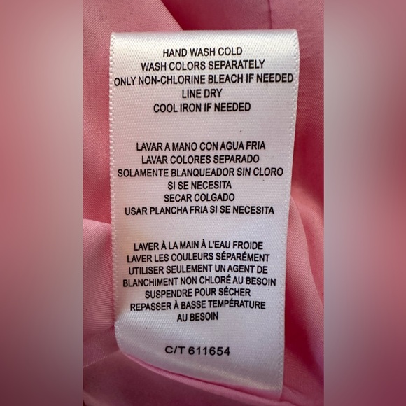 Floral Pink and Green Sleeveless Dress Size L - Picture 10 of 12